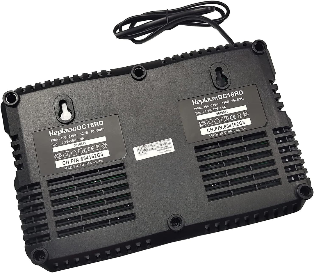 2 X BL1850B 18 V 5 Ah-Batterien mit 4A Dual Port Ladegerät DC18RD für Makita 7.2V ~ 18V BL1815 BL183