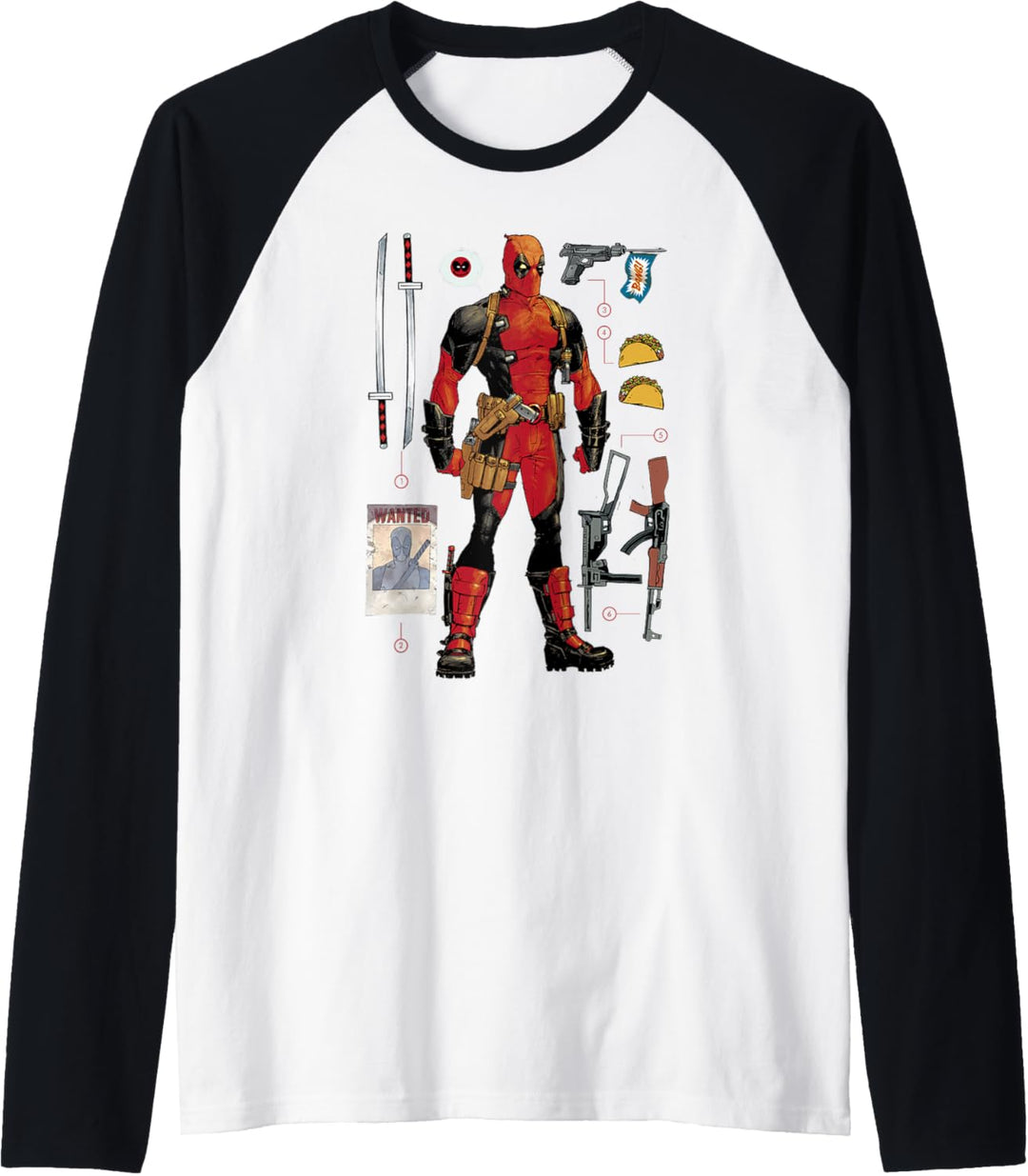Marvel Deadpool Accessories Raglan