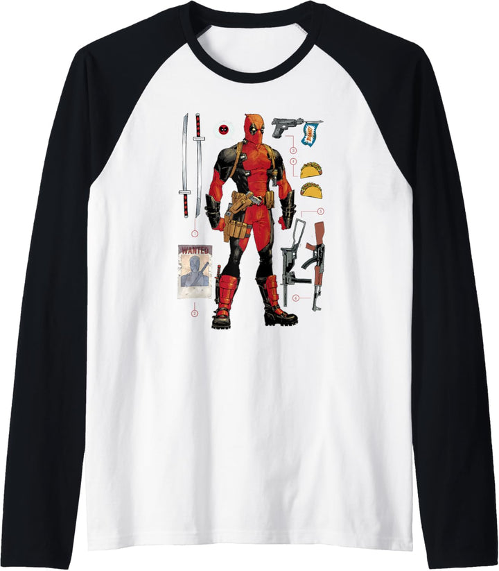 Marvel Deadpool Accessories Raglan