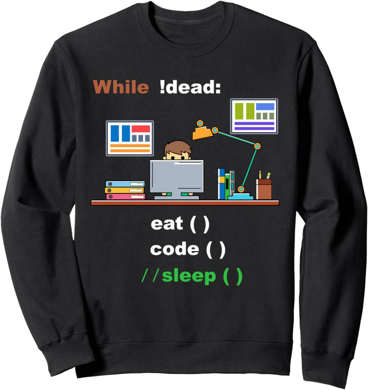 Essen Sie Code Schlaf Informatik Python-Programmierer Sweatshirt