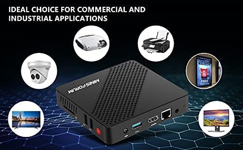 Mini PC Lüfterlos Celeron N4020 (bis zu 2.8 GHz) 4GB DDR4/64GB eMMC Mini-Desktop-Computer HDMI und V