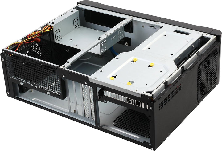 SilverStone SST-GD06B - Grandia HTPC Micro ATX Desktop Gehäuse mit hochleistungsfähigem und geräusch