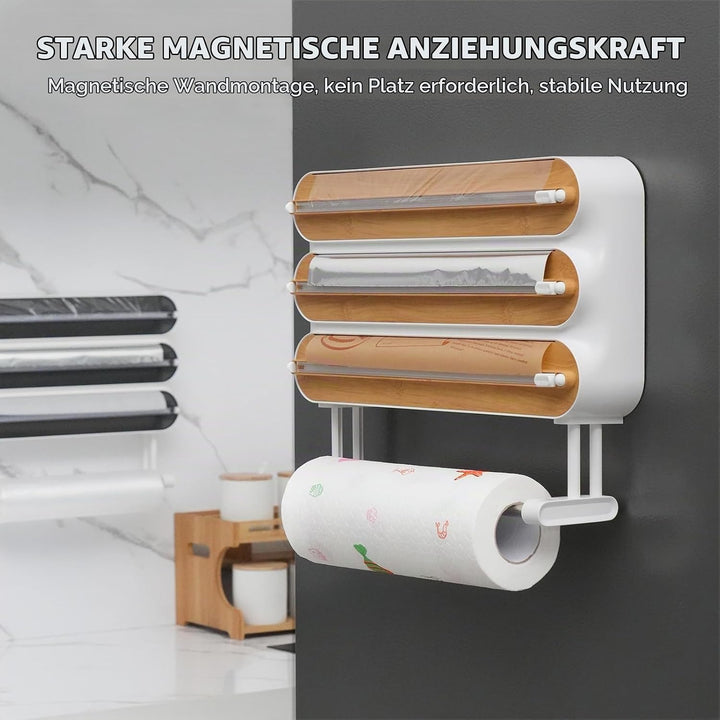Küchenrollenhalter Wand,Frischhaltefolienspender und alufolie schublade,Alufolienspender und frischh