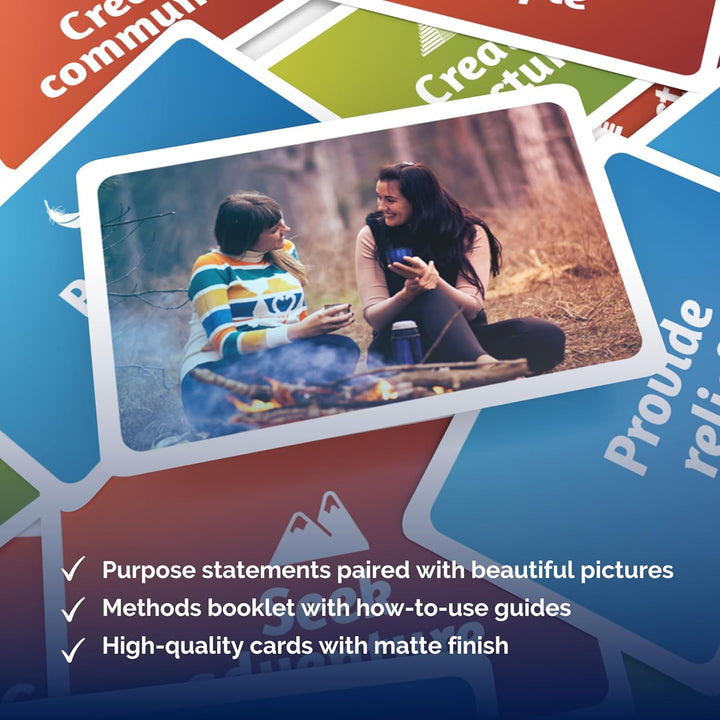 metaFox - My Purpose Cards - 60 Coaching Cards for Finding Purpose, Logotherapy, Career Coaching - U