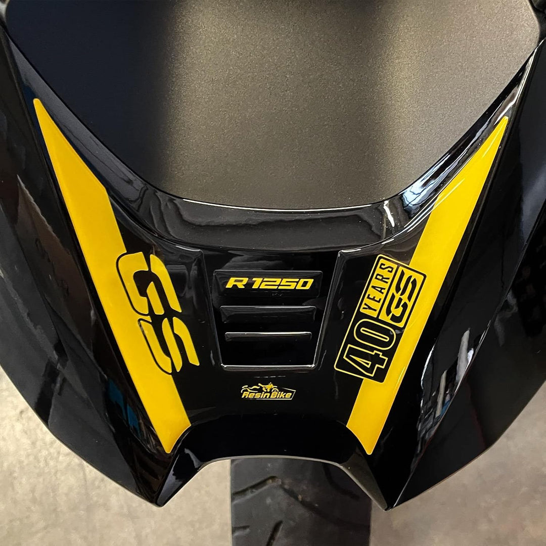 Resin Bike Aufkleber für Motorrad Kompatibel mit BMW R 1250 GS Edition 40th 2021. Schutz vor Stössen