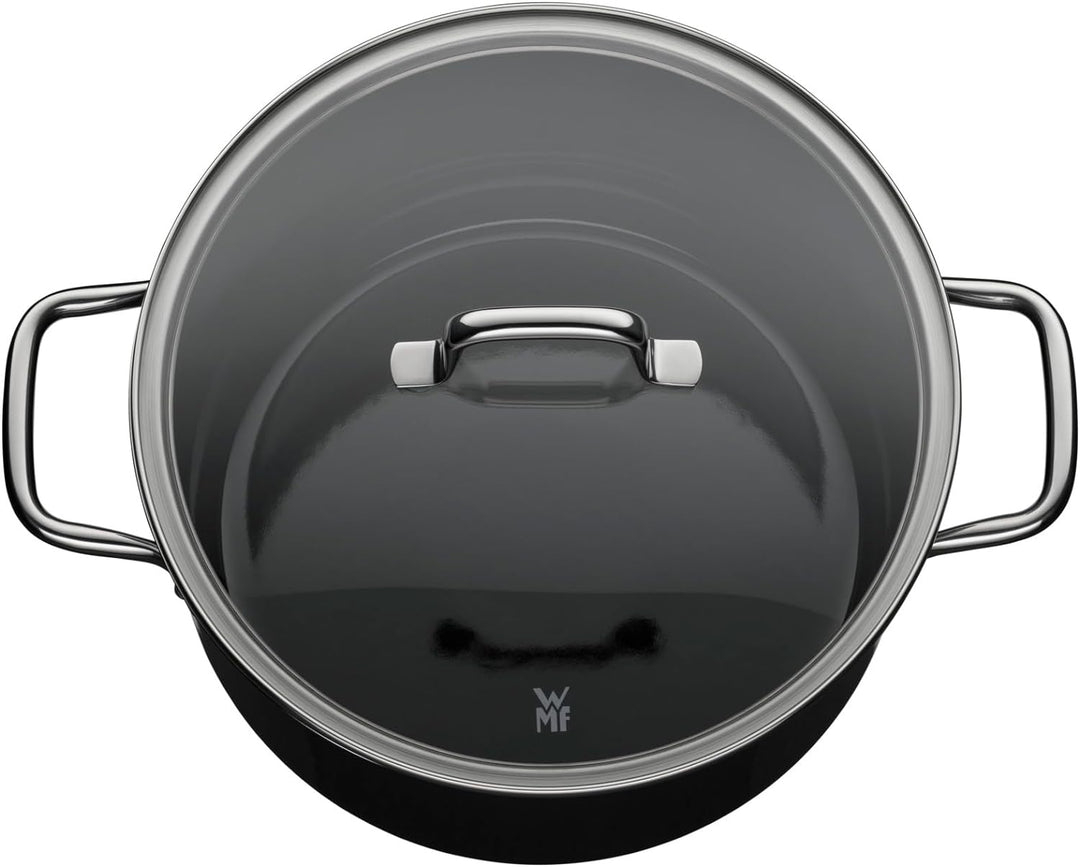 WMF Fusiontec Essential Kochtopf gross, 24 cm, Glasdeckel, Fleischtopf Induktion, 6,4l, High-Tech Ke