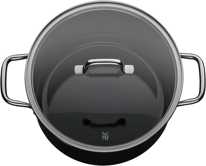 WMF Fusiontec Essential Kochtopf gross, 24 cm, Glasdeckel, Fleischtopf Induktion, 6,4l, High-Tech Ke