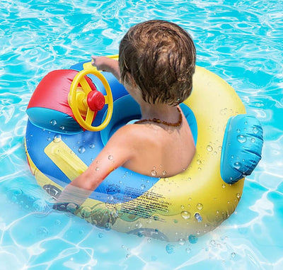 Aufblasbarer Schwimmring für Kleinkinder, für Kinder, niedliches Auto, Baby, sicherer Sitz, Schwimmr