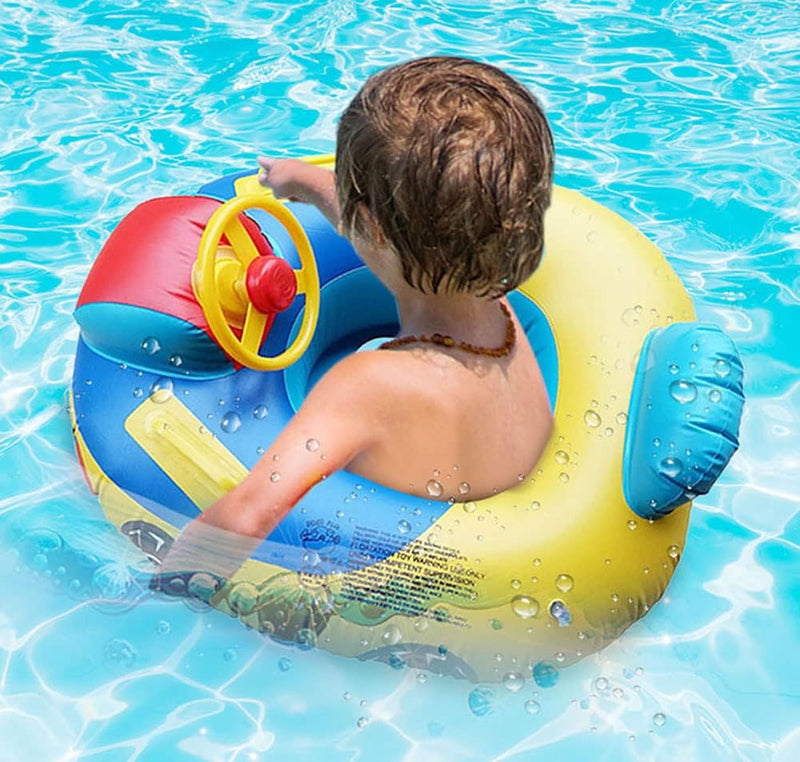 Aufblasbarer Schwimmring für Kleinkinder, für Kinder, niedliches Auto, Baby, sicherer Sitz, Schwimmr