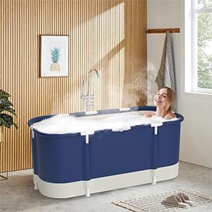 Faltbare Badewanne, installieren und tragbare abnehmbare Badewanne, Geeignet für Erwachsene und Kind