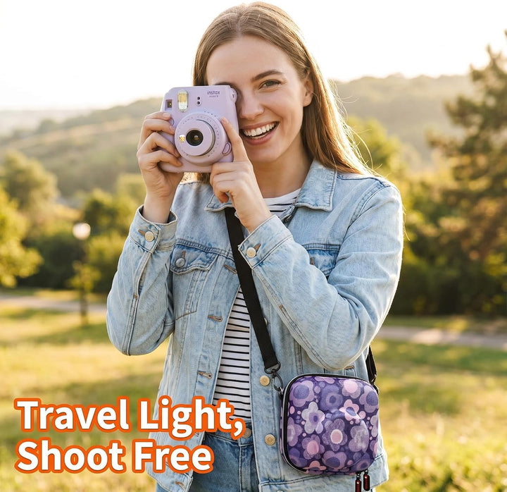 XANAD Schutzhülle für Fujifilm Mini 11 / 12 / 10 / 9 / 8 Eva Sofortbildkamera Tasche Lila, Lila