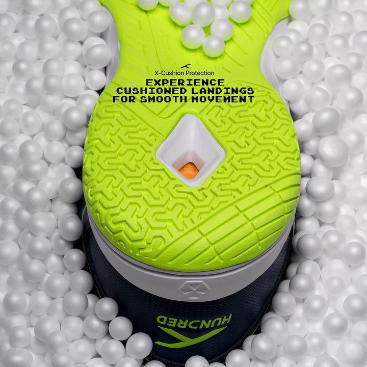 Hundred Raze Badminton Shoe Navy Lime 44 EU, Navy Lime 44 EU