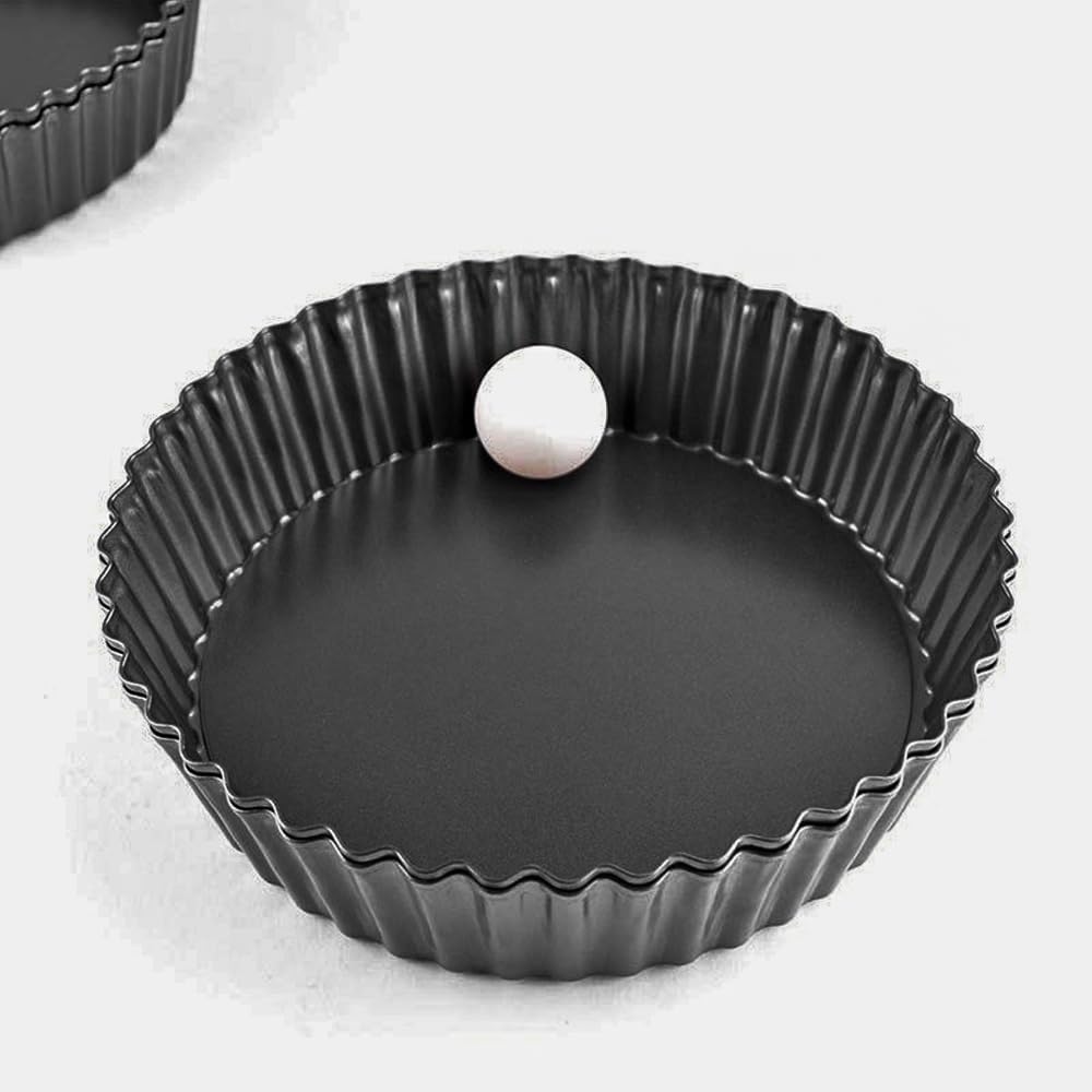 Namvo Quicheform 20 cm, hochwertiges Quicheform- und Tarteform-Set, antihaftbeschichtete Backform au