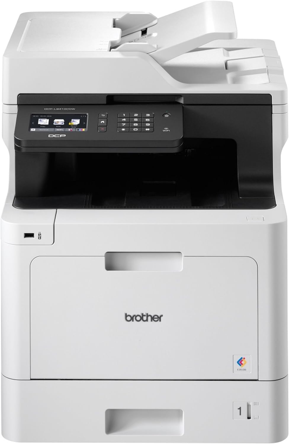 Brother DCP-L8410CDW Professionelles 3-in-1 Farblaser-Multifunktionsgerät (31 Seiten/Min., Drucker,