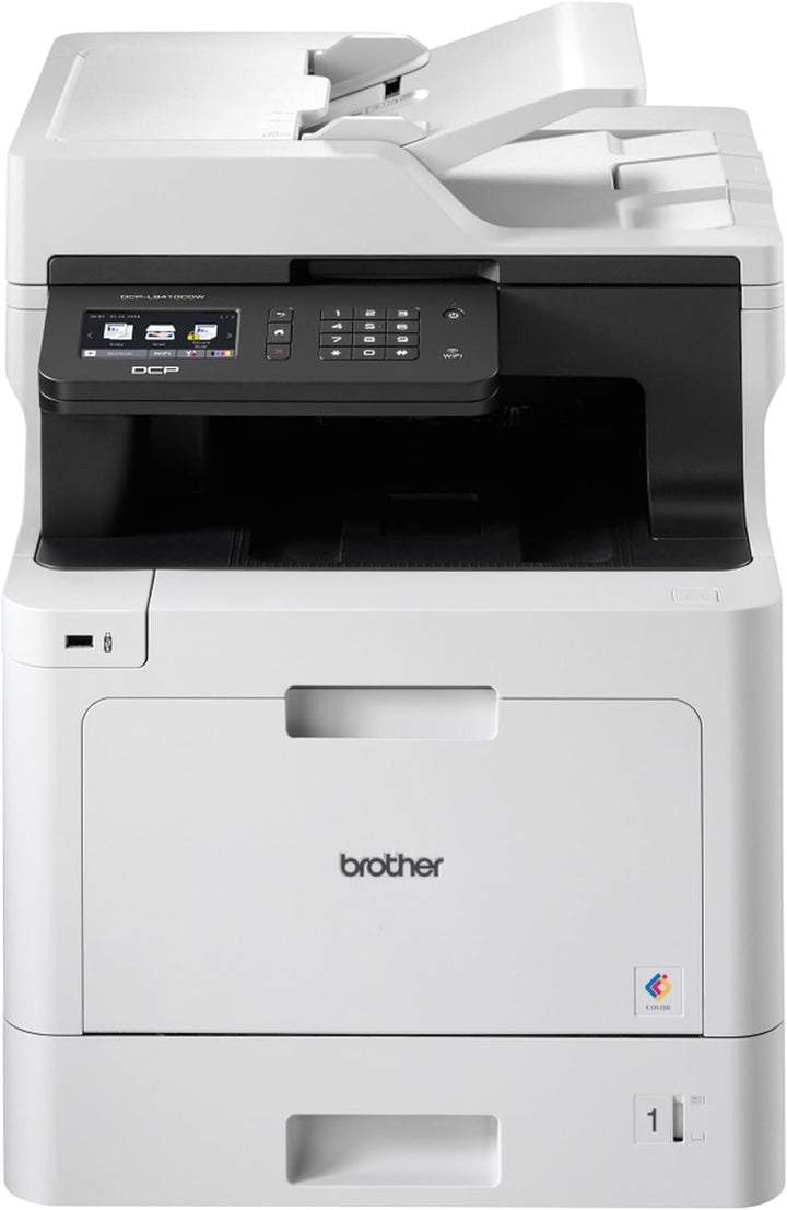 Brother DCP-L8410CDW Professionelles 3-in-1 Farblaser-Multifunktionsgerät (31 Seiten/Min., Drucker,