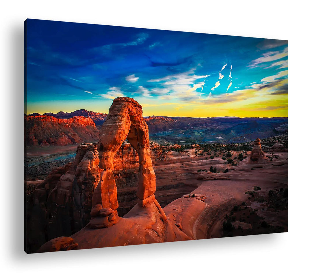 deyoli Landschaft im Nationalpark in Utah Format: 80x60 als Leinwand, Motiv fertig gerahmt auf Echth