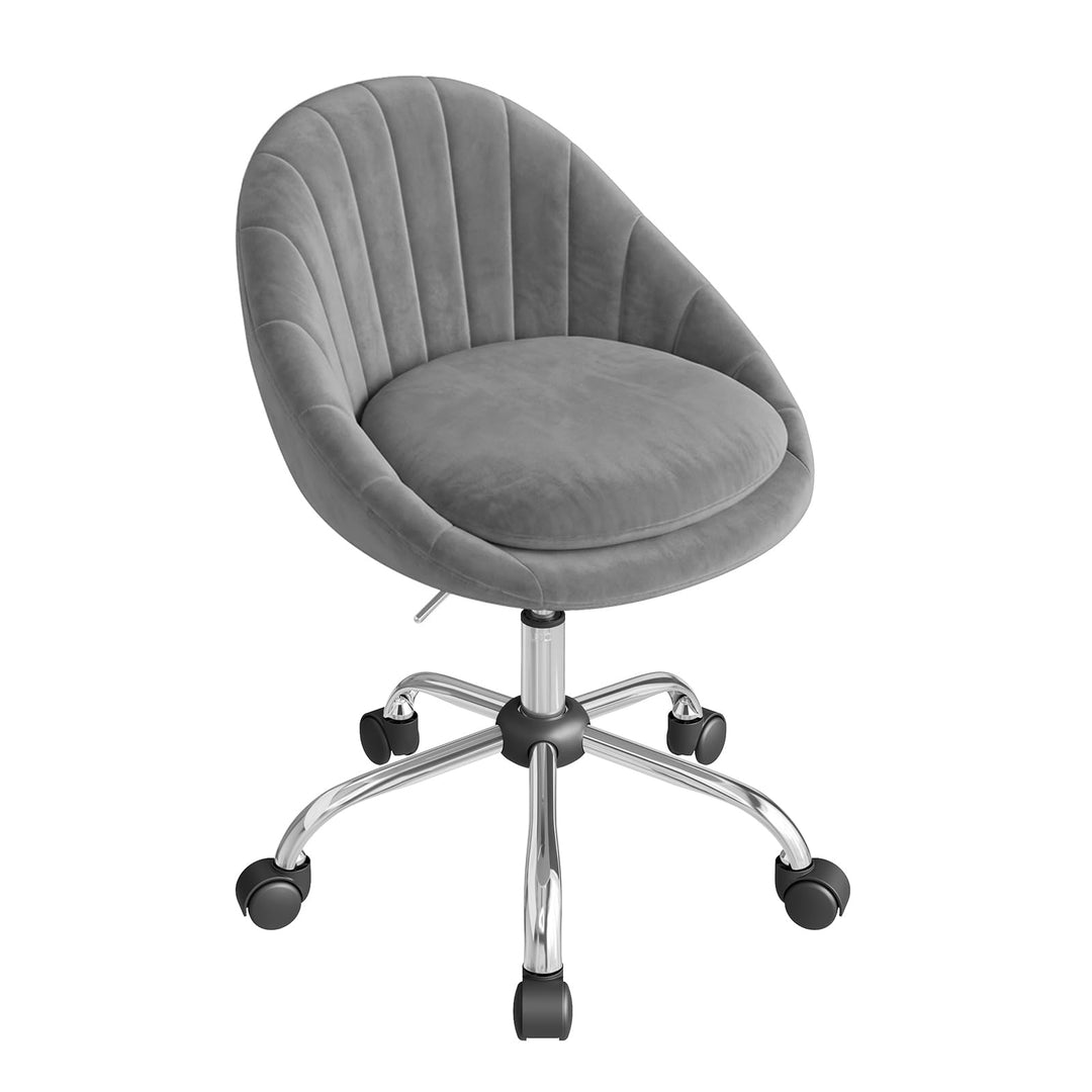 WOLTU Homeoffice Stuhl, Bürostuhl ergonomisch, Schminkstuhl drehbar, Drehstuhl mit Rollen, Schreibti