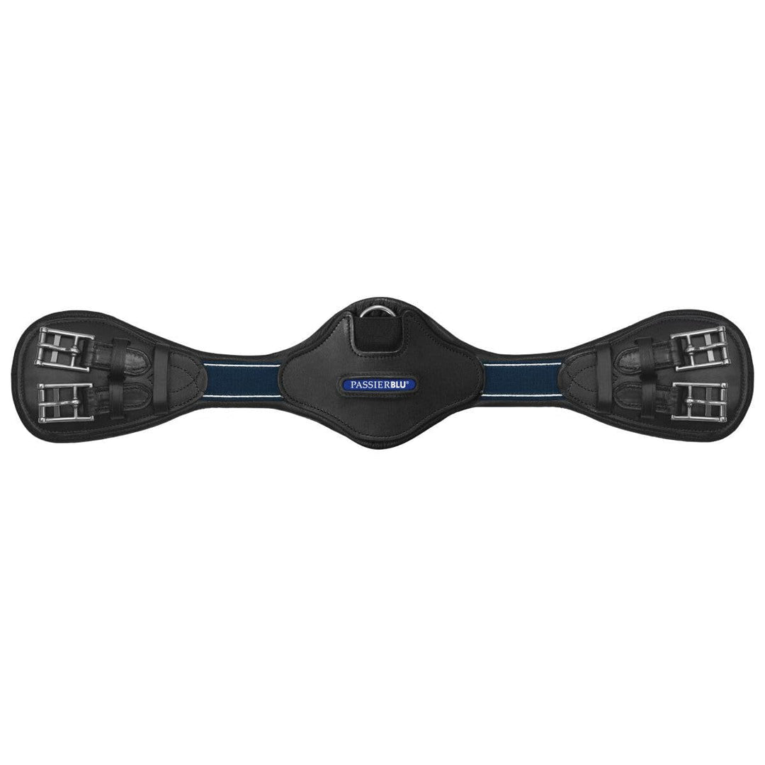 Passier Blue Wave Sattelgurt Schwarz Leder mit Ellenbogenausschnitt D-Ring 50cm, 50cm