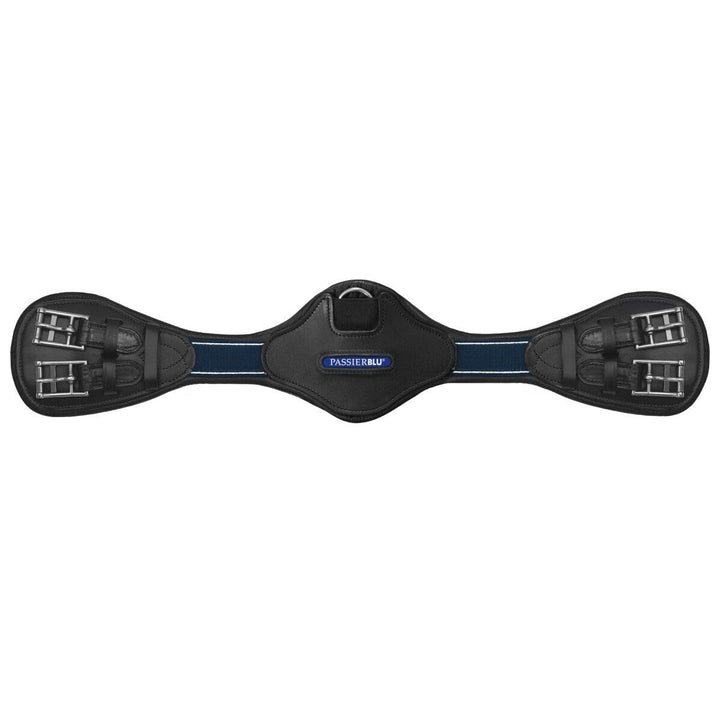 Passier Blue Wave Sattelgurt Schwarz Leder mit Ellenbogenausschnitt D-Ring 50cm, 50cm