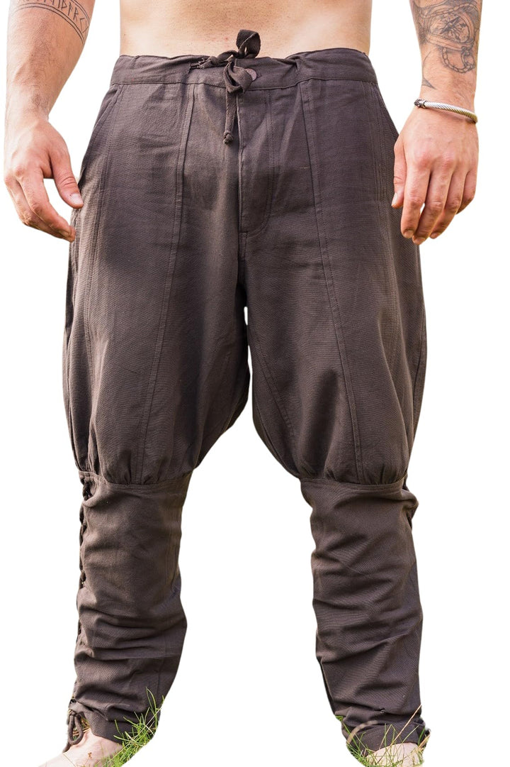 Leonardo Carbone® Wikingerhose mit Beinschnürung Magnus - Herren Hosen, Mittelalter Kleidung, Wiking