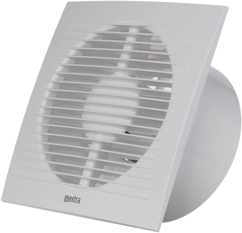 EUROPLAST Ø 150mm Wandventilator Lüfter Abluft Ventilator Küche WC Bad - Badlüfter Fan - Kunststoff