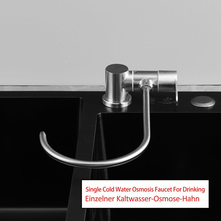Klappbarer Osmoseanlage Wasserhahn Kaltwasserhahn Umkehrosmose Wasserhahn Gebürstetes Nickel, Gebürs