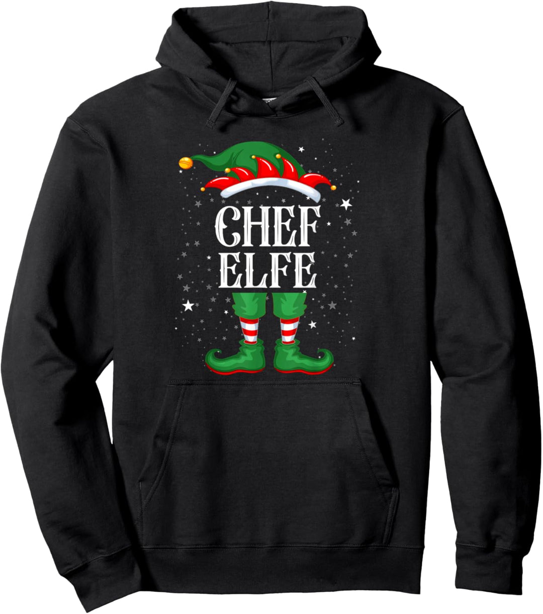 Chef Elfe Familien Outfit Niedlich Lustiges Weihnachten Pullover Hoodie