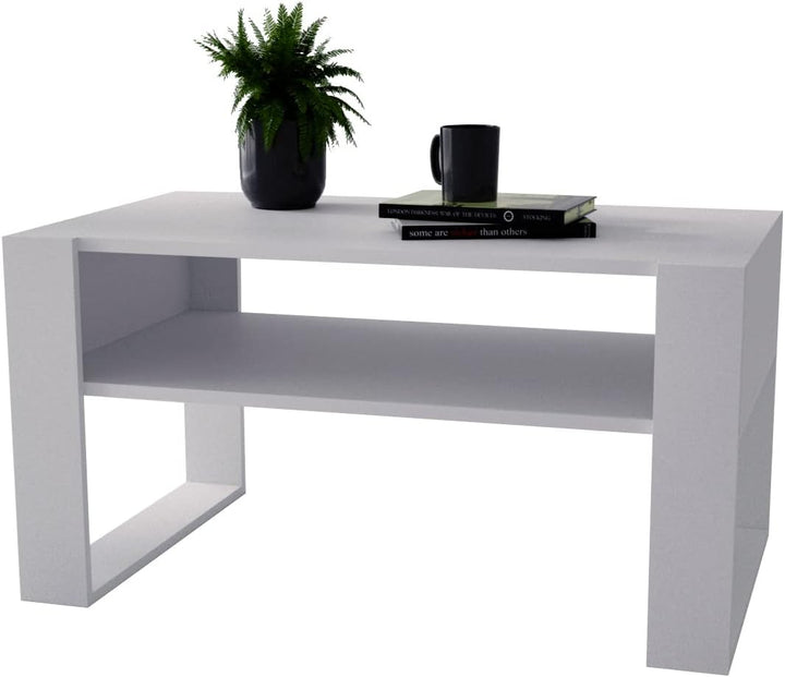 MRBLS Couchtisch – modernes rustikales Design – Wohnzimmer-Tisch Beistelltisch Kaffeetisch Sofatisch