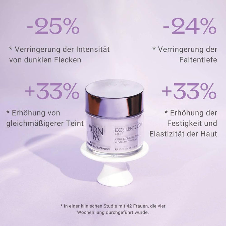 Yon-Ka Age Excellence Code Creme 50ml | Anti-Aging Tagescreme für reife Haut, Botanische Mischung au