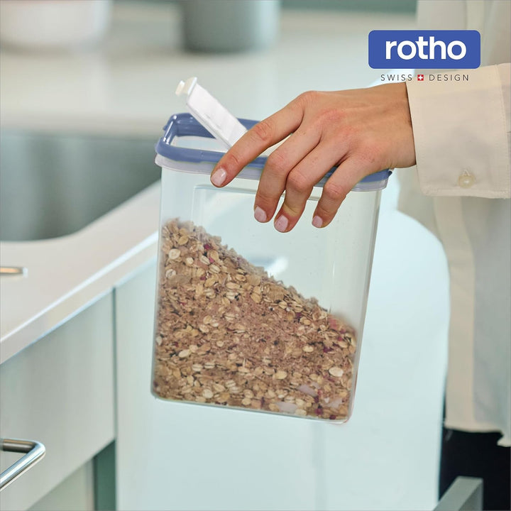 Rotho DOMINO 24-Set Vorratsdosen, Streu- & Schüttdose mit dicht schliessendem Deckel, spülmaschineng