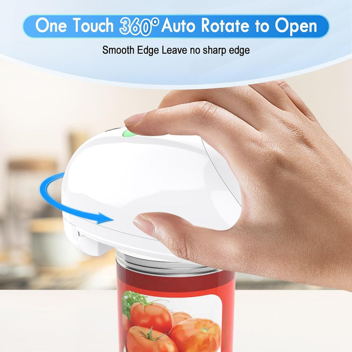 Elektrischer Dosenöffner, Automatischer Dosenöffner mit One-Touch-Bedienung, sicher für alle Dosengr