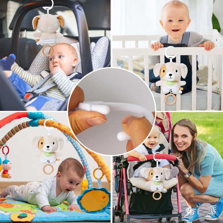Spieluhr Baby Einschlafhilfe, Plüschtier Spielzeug mit weiche Wiegenlied für 0+ Monaten Mädchen Jung