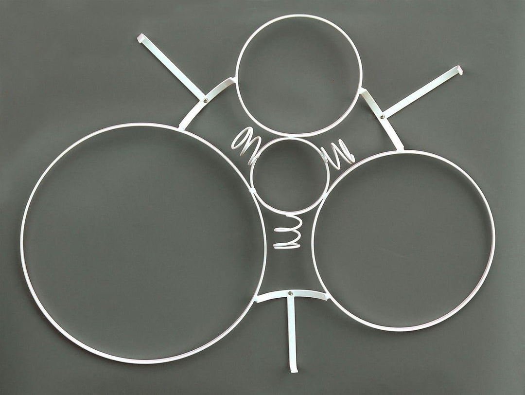 DanDiBo Weinregal White Mystery Flaschenständer Metall 80 cm Flaschenhalter Wandregal