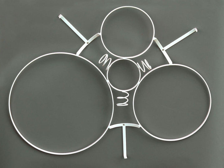 DanDiBo Weinregal White Mystery Flaschenständer Metall 80 cm Flaschenhalter Wandregal