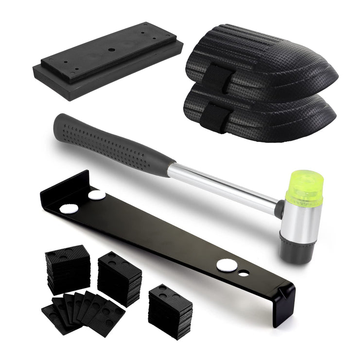 45 Stk Vinyl Verlegeset inkl,Laminat Holzfussboden Installations Set,Holzboden Verlegung Kit mit 40