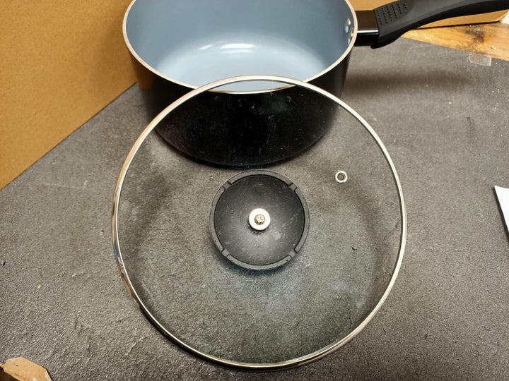 MASTERCLASS Antihaftbeschichteter Öko-Kochtopf aus Keramik, für Induktionskochfelder geeignet, 20 cm
