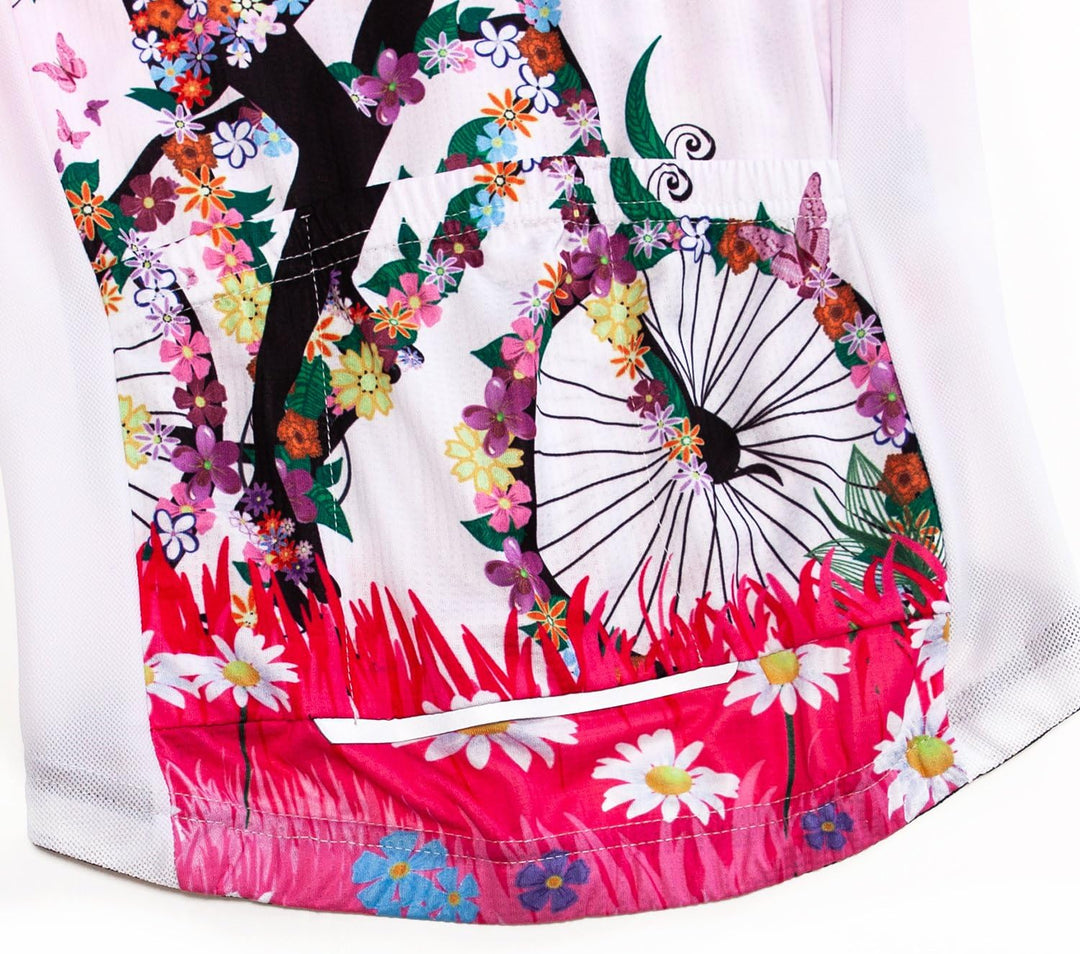 Damen Radtrikot Kurzarm Bike Shirt Top Lady Biking Bekleidung M Rose, M Rosa