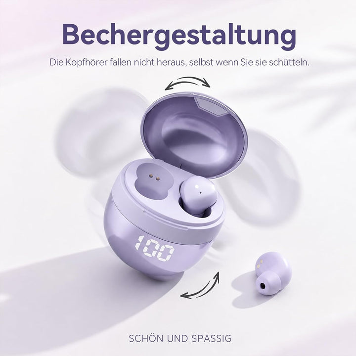 Mini unsichtbare Kopfhörer Bluetooth kabellos in Ear kleinste drahtlose schnurlose Ohrhörer Wireless