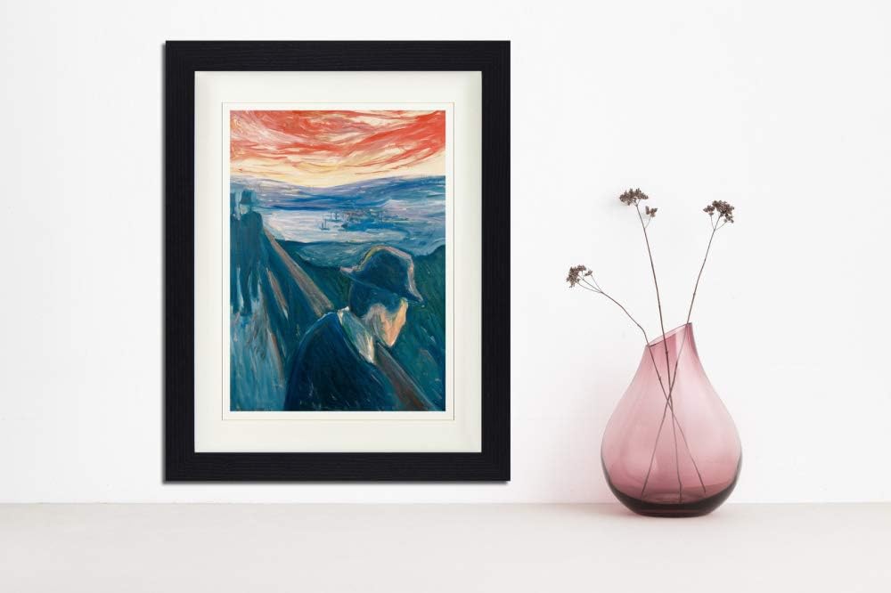 1art1 Edvard Munch Poster Die Verzweiflung, 1892 Gerahmtes Bild Mit Edlem Passepartout | Wand-Bilder
