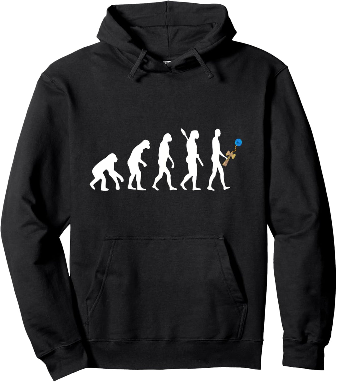 Kendama Spieler Evolution Japanische Spiele Entwicklung Pullover Hoodie