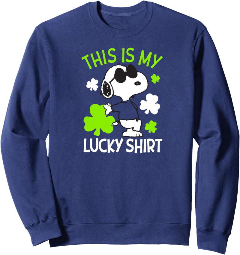 Peanuts St Pattys Day Glückliches Hemd Sweatshirt