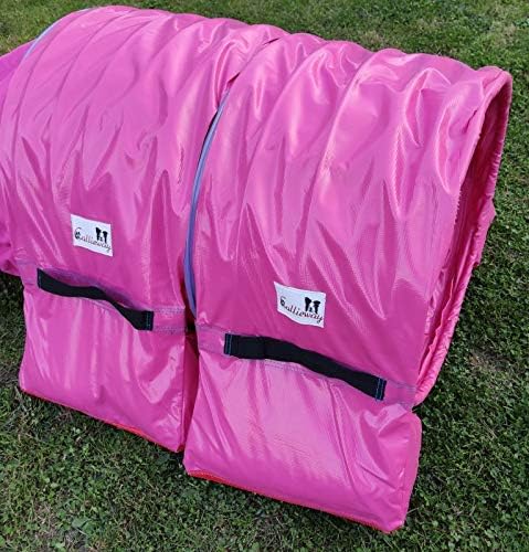 Callieway Premium Dog Agility Tunnel Stützsandsack (Doppelpack) mit Anti-Rutschsystem für Agility Tu
