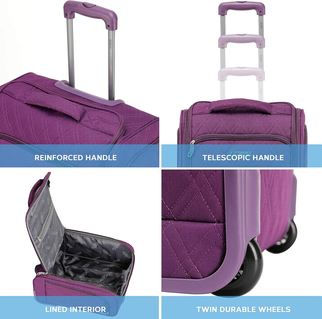 Flight Knight easyJet Underseat Carry On Non Priority Approved Handgepack Koffer - 2 Rader - Ultra L