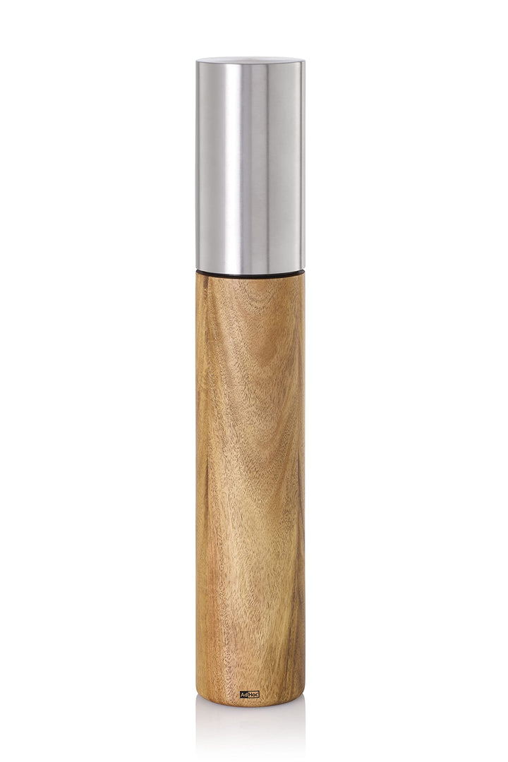 AdHoc MP824 Pfeffer- | Salzmühle Ikon, CeraCut® Keramik Mahlwerk, Akazienholz|Edelstahl 40 CM, 40 CM