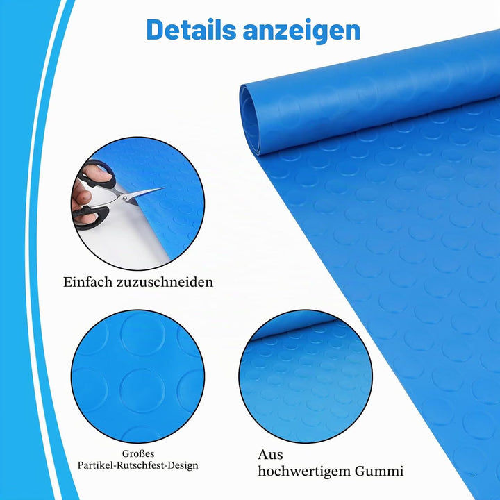 LALAGO Schwimmbadleitermatte, 40x90 cm, Gross Schwimmleitermatte, Poolleitermatte mit Rutschfester T