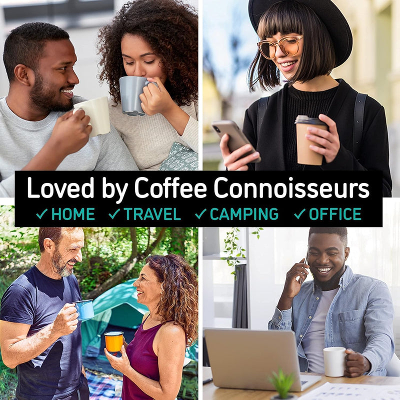 Coffee Gator French Press Kaffeebereiter - Thermo-Kaffeekanne aus Edelstahl für länger heissen Kaffe