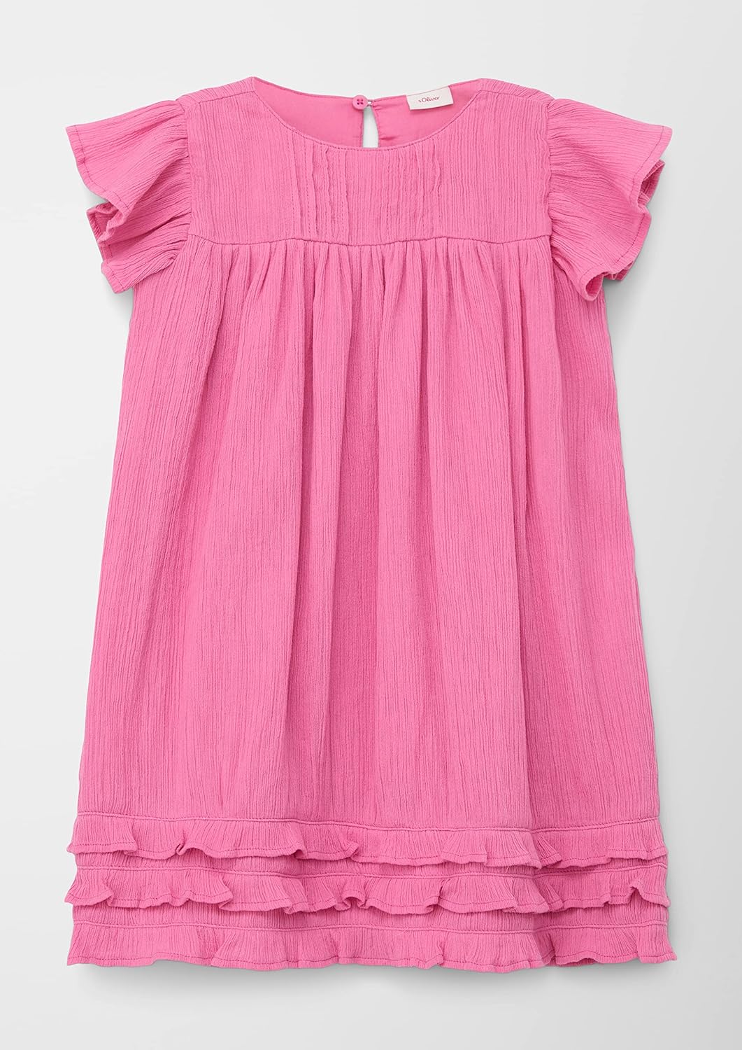 s.Oliver Mädchen Kleid mit Rüschen, 98