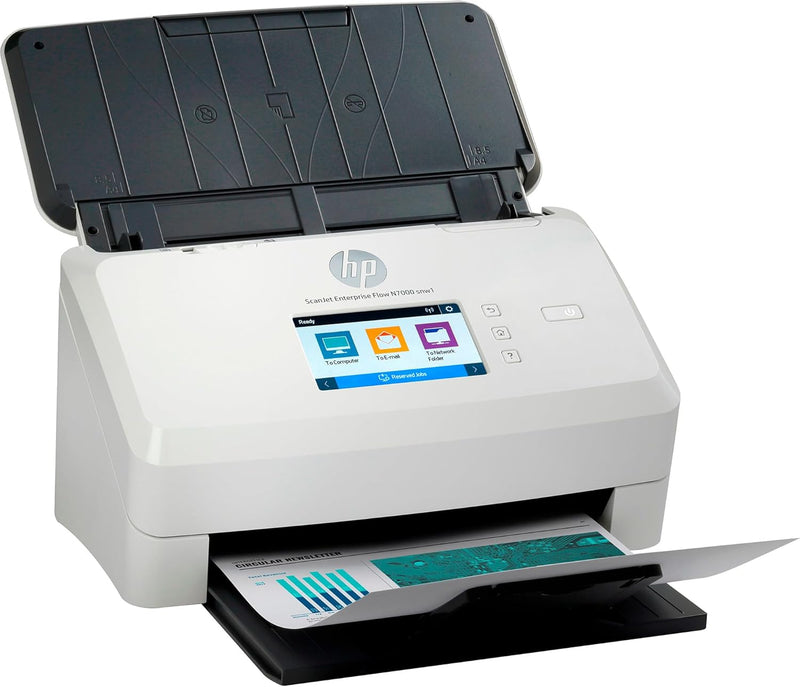 HP ScanJet Enterprise Flow N7000 snw1 (Scanner, Einzelblattzufuhr, 80-Blatt ADF, WLAN, LAN, USB)