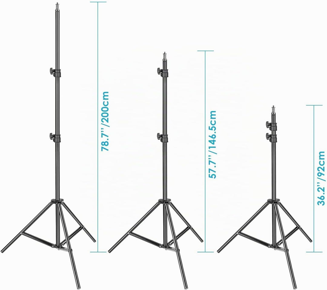 NEEWER 18-Zoll SMD LED Ringlicht dimmbares Beleuchtungsset mit78.7"Lichtständer Filter und Blitzschu