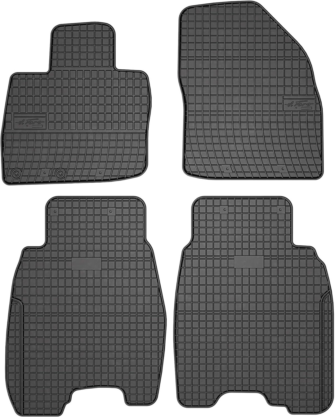 SMK Gummimatten Auto Fussmatte passt für Honda Civic VIII 2006-2011 Verbessern Sie Ihren Reisekomfor